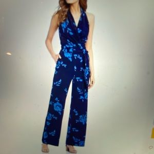 Vince Camuto Bow Neck Stretch Crepe Jumpsuit from Nordstrom NWT